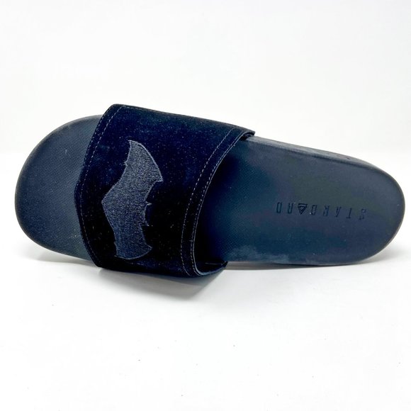 STNDRD Standard Monaco Justice League DC Comics Batman Black Slides - Picture 4 of 5